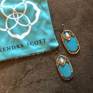 Kendra Scott Color Bar Turquoise Danielle Earrings